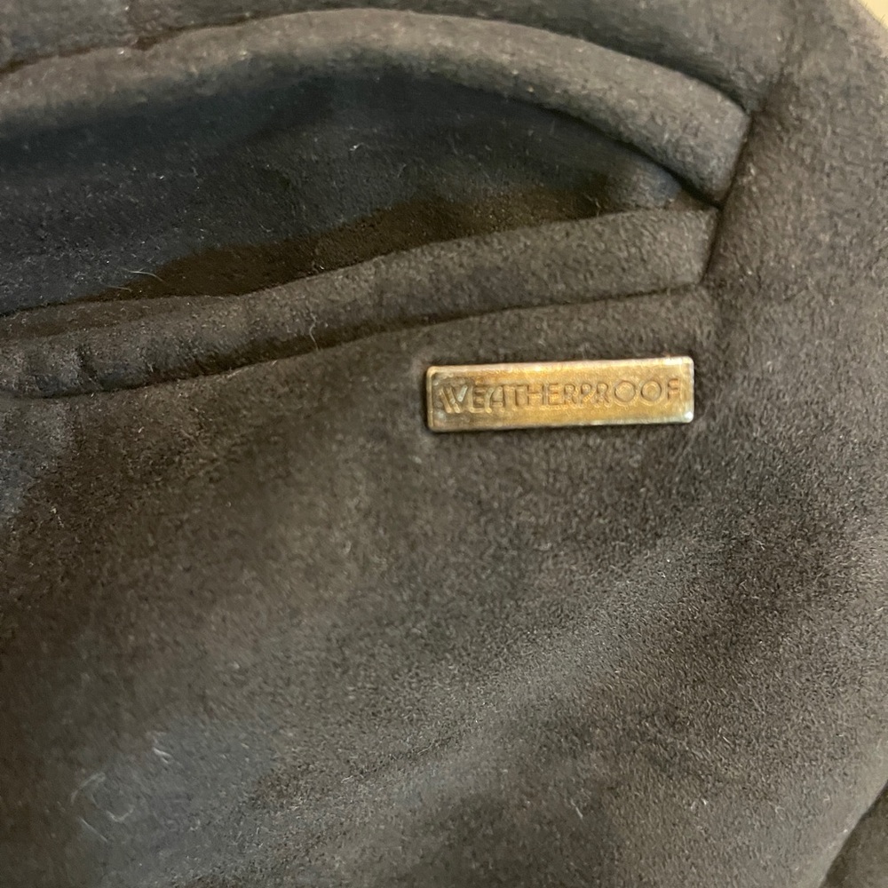 Weatherproof jacket black face suede collared zip pockets Sherpa lined size XL - Picture 4 of 7